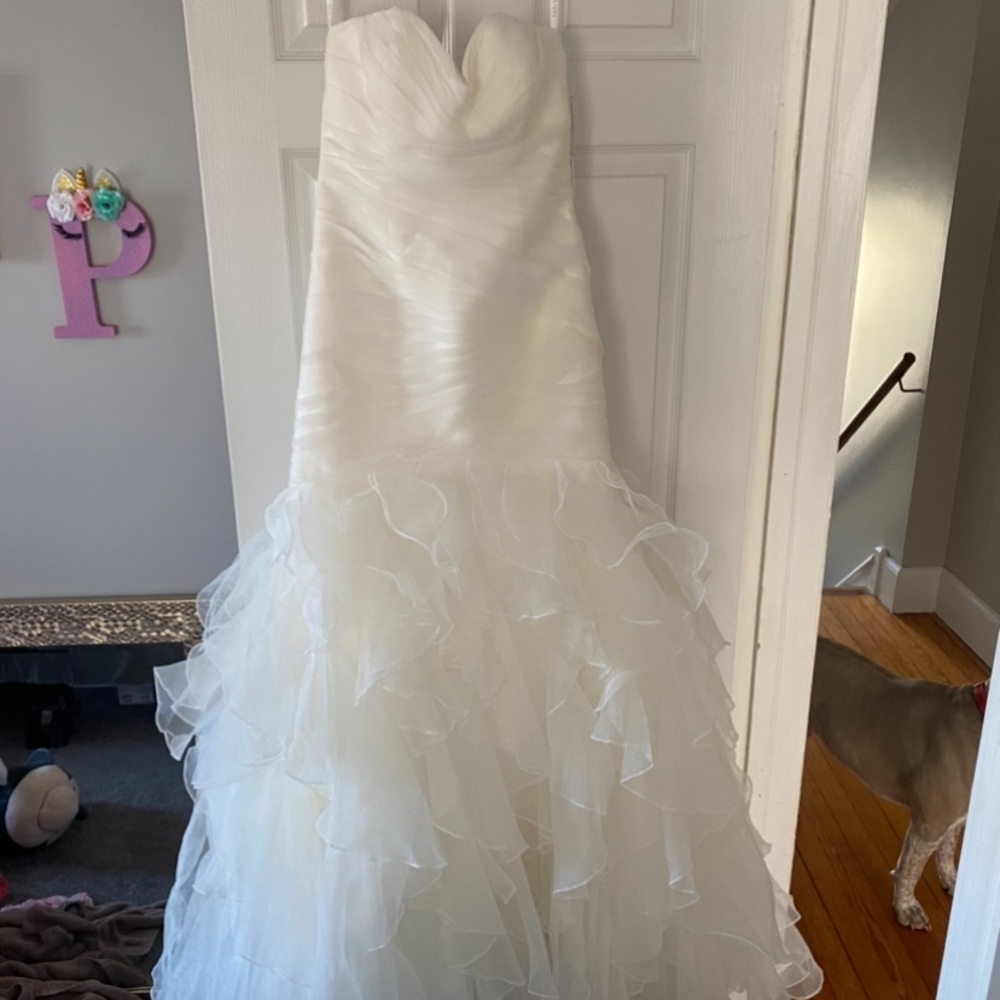 Organza mermaid wedding dress